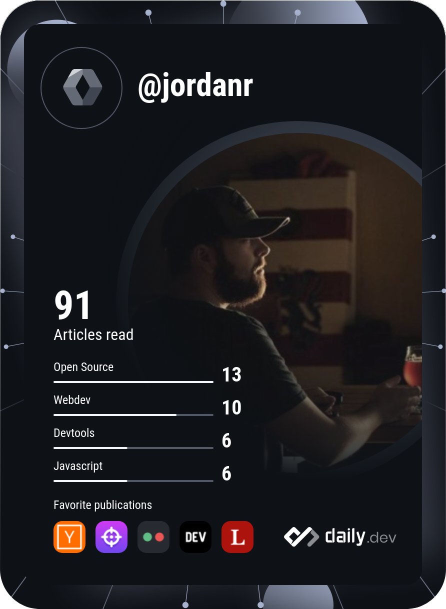 Jordan's Dev Card