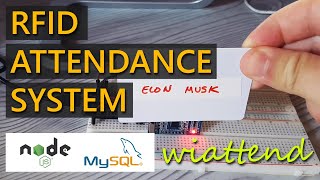RFID Attendance System - ESP32 - NodeJS + MySQL