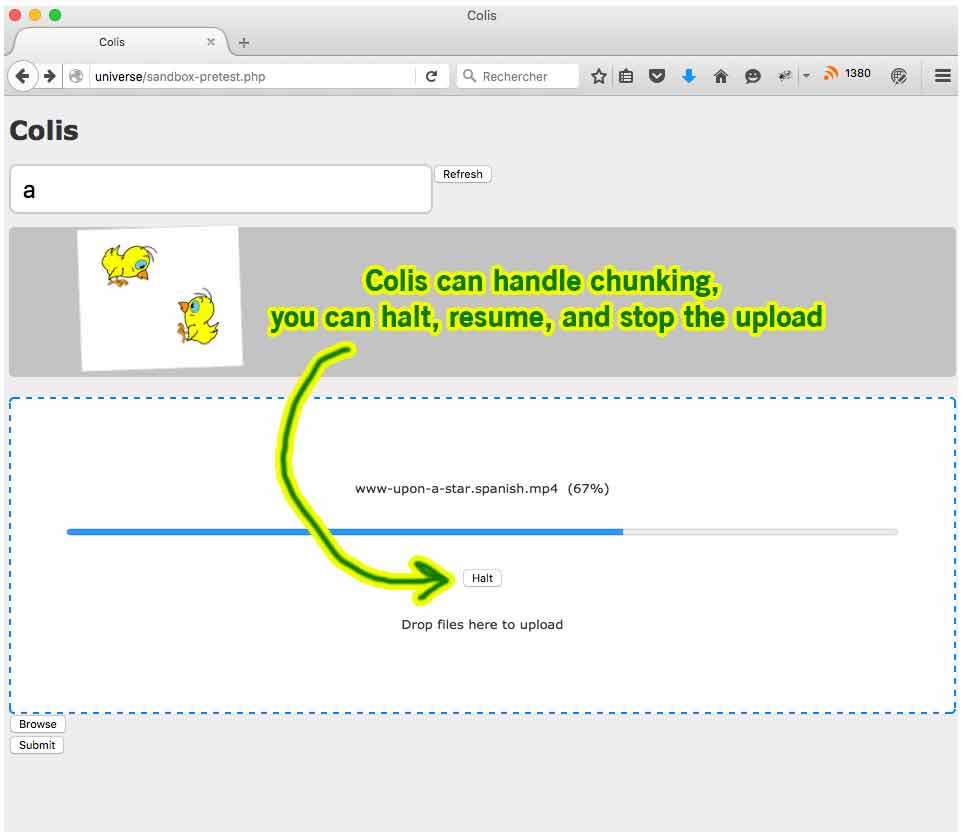 support for chunking