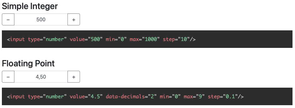 bootstrap-input-spinner