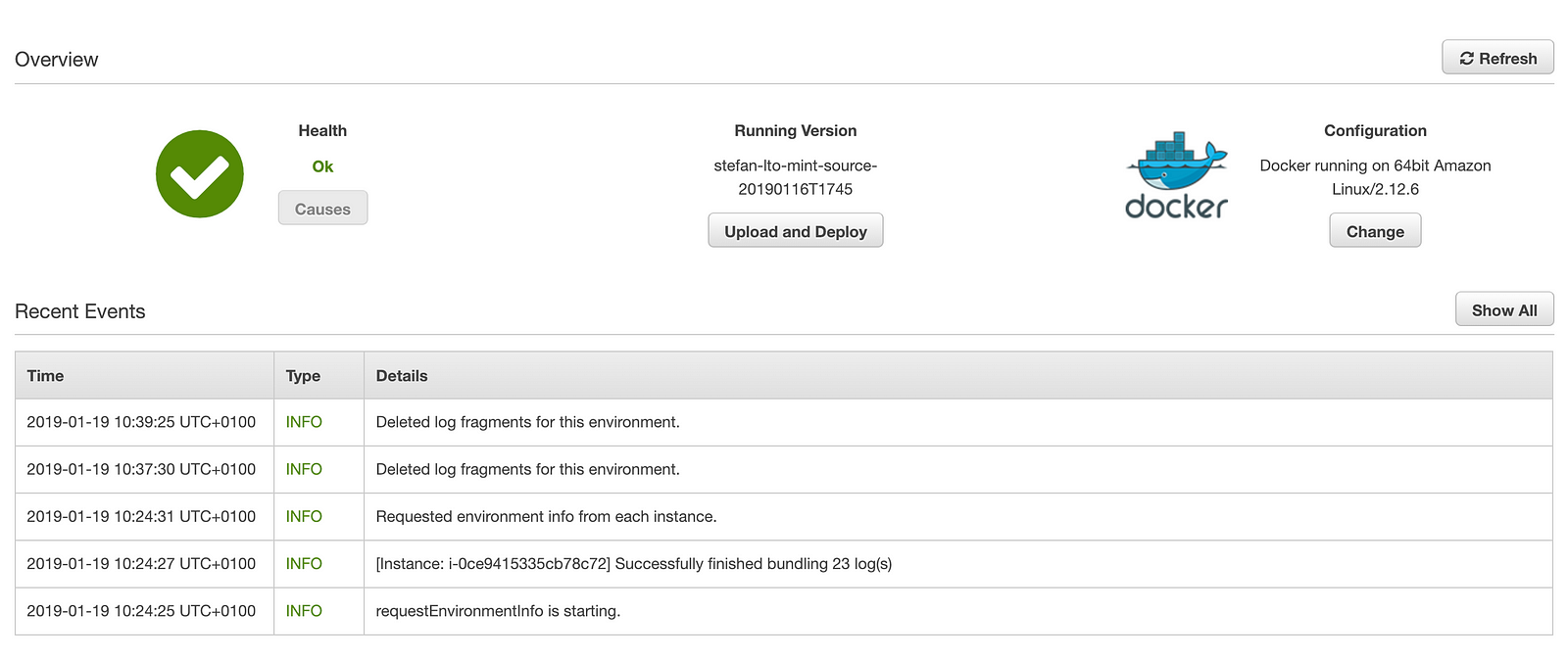 A successfully running LTO Network node