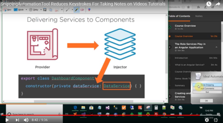 What is a Snipping Tool? Copying Images to a File Automatically When Taking Notes on Video Tutorials