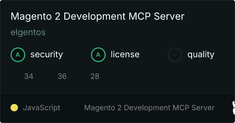 Magento 2 Development Server MCP server