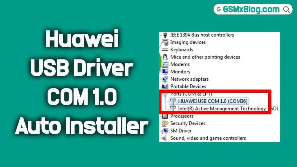 Huawei USB Driver COM 1.0 Auto Installer