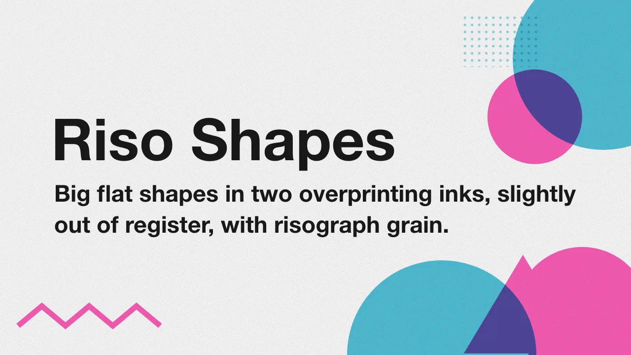 Riso Shapes, a Pro background from the creative genre