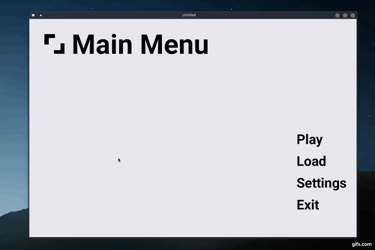 Helium main menu demo