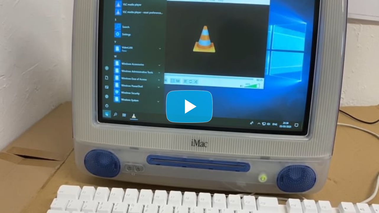 My iMac G3 Mod: Demo After Closing Up