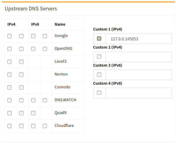 DNS Settings