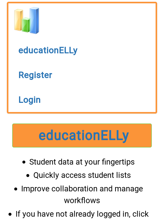 educationELLy Mobile Landing Page