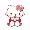 hello kitty coffee GIF via tumblr.com