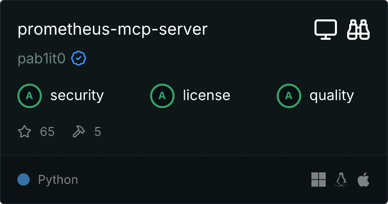 Prometheus Server MCP server