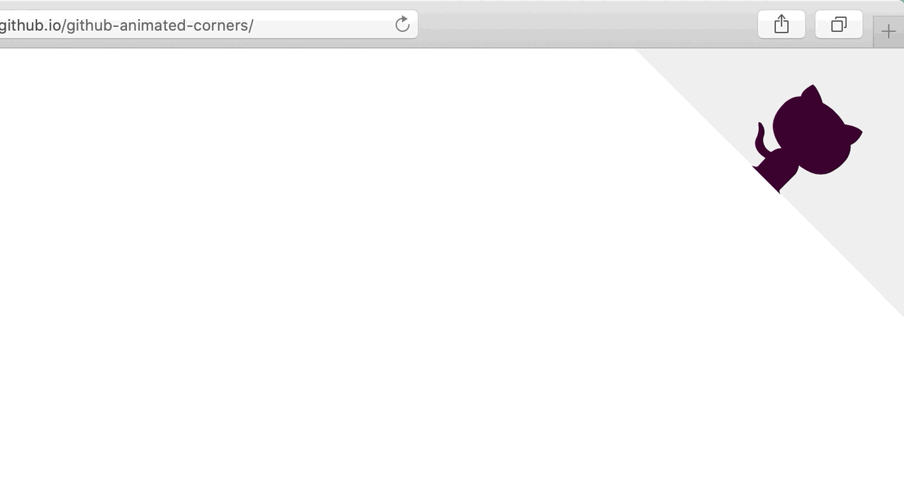 GitHub Animated Corners