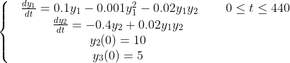 lotka_volterra 2 equation