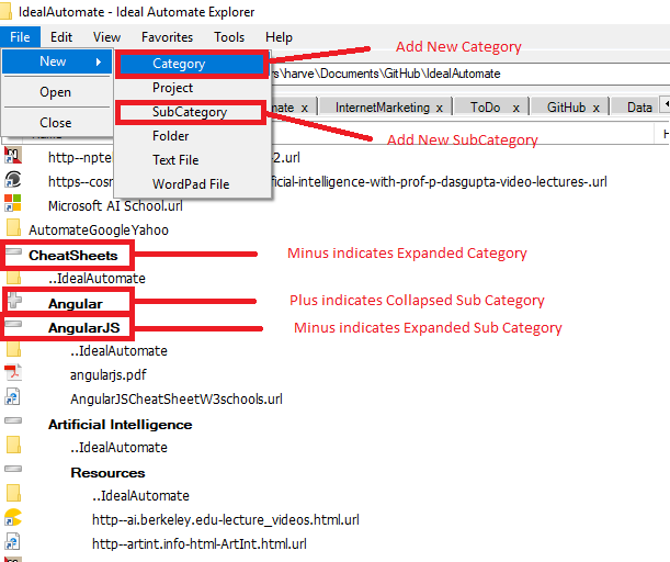 Ideal Automate Explorer New Project