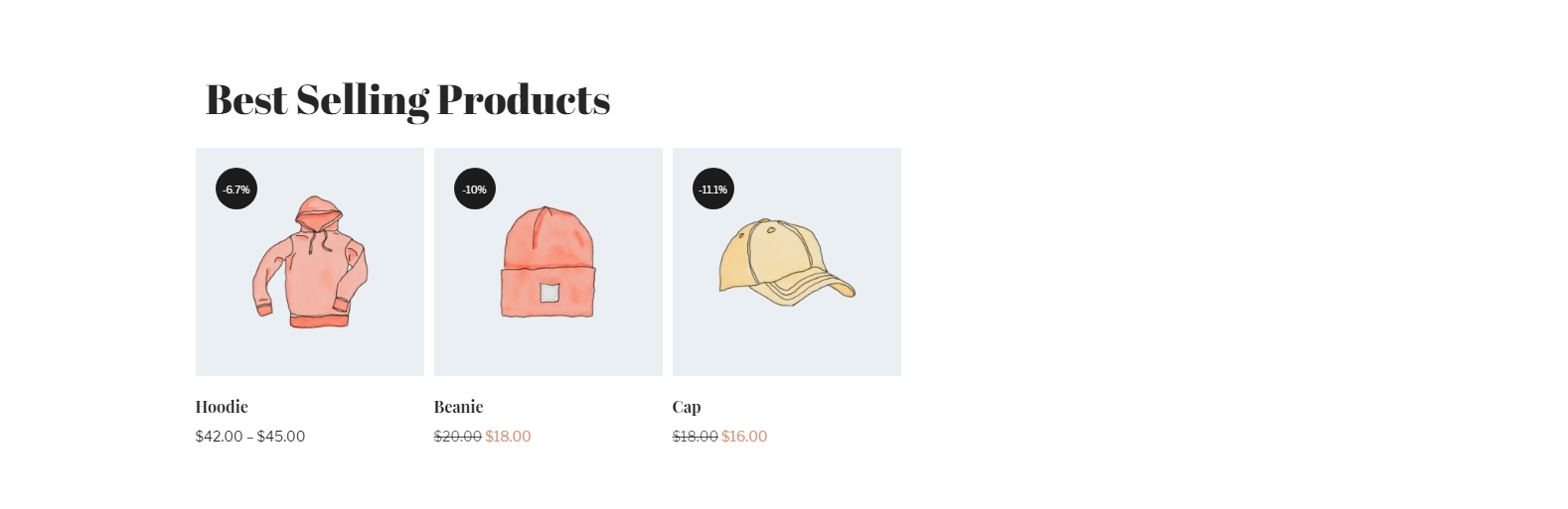 WooCommerce Best Selling Products in carousel view