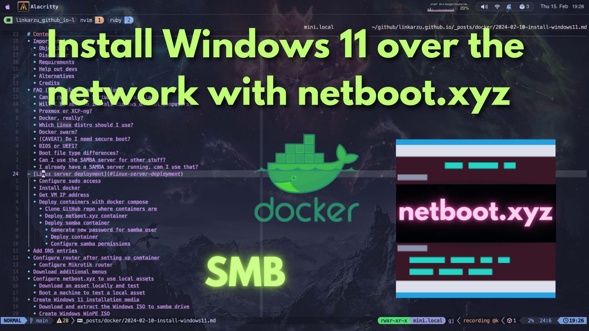 Install Windows 11 over the network with netboot.xyz and unattend.xml