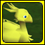 A yellow chocobo in battle