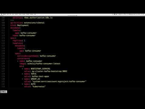 Demo of a Kafka Authenticator and Authorizer based on Kubernetes ServiceAccounts and RBAC