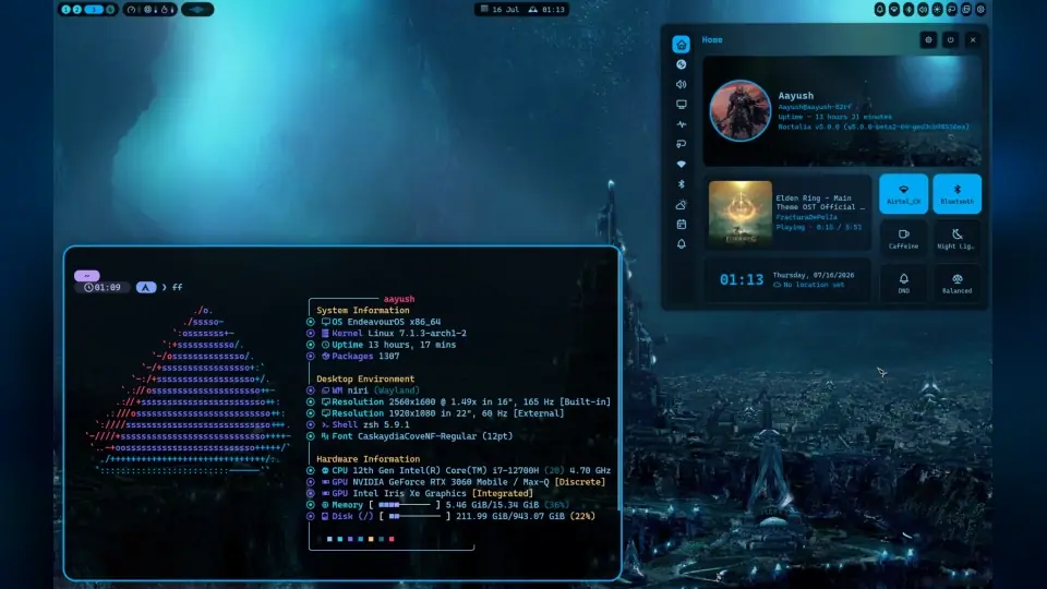 Community Noctalia desktop configurations