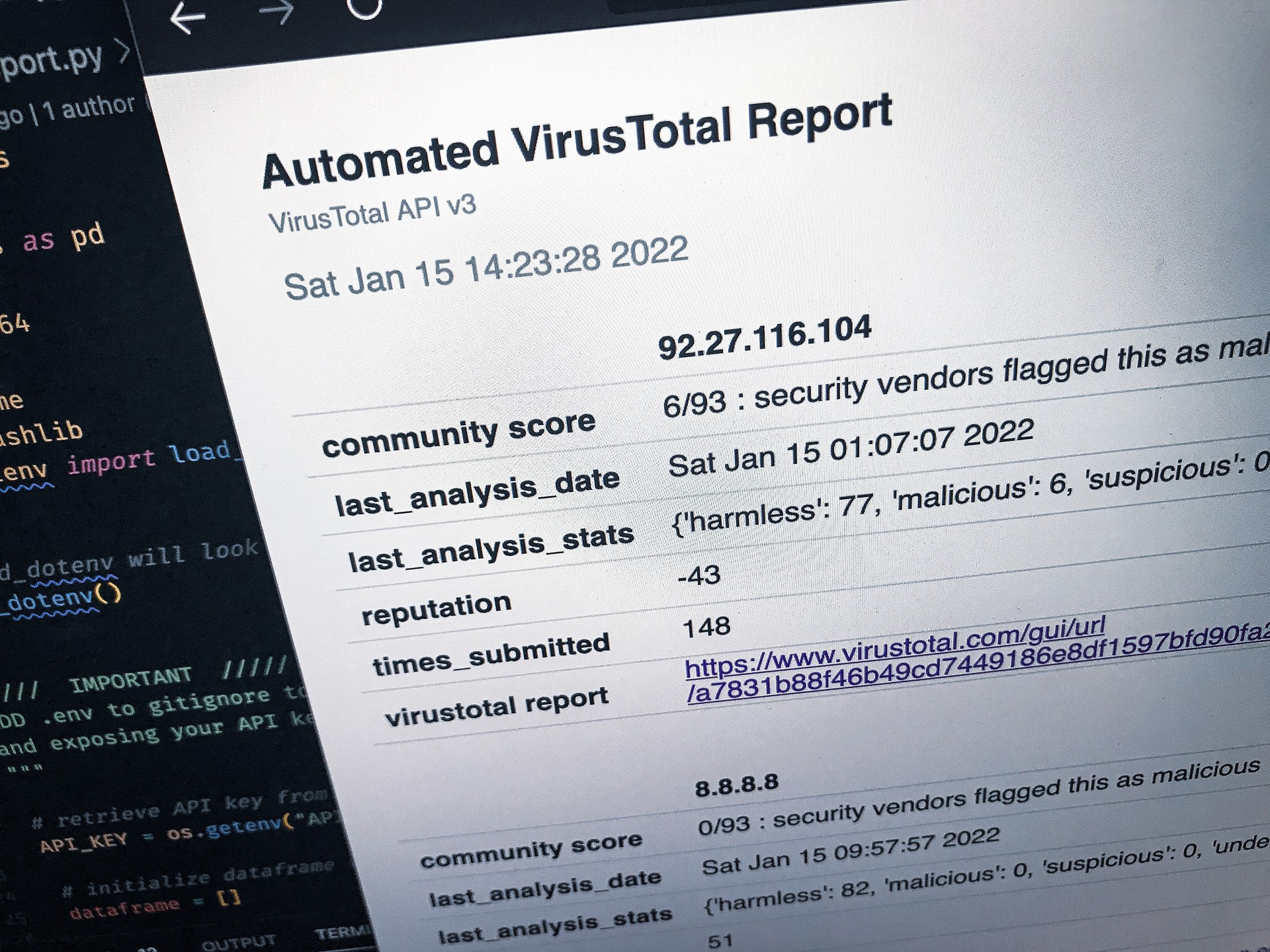 Security Automation Python DNS Lookups