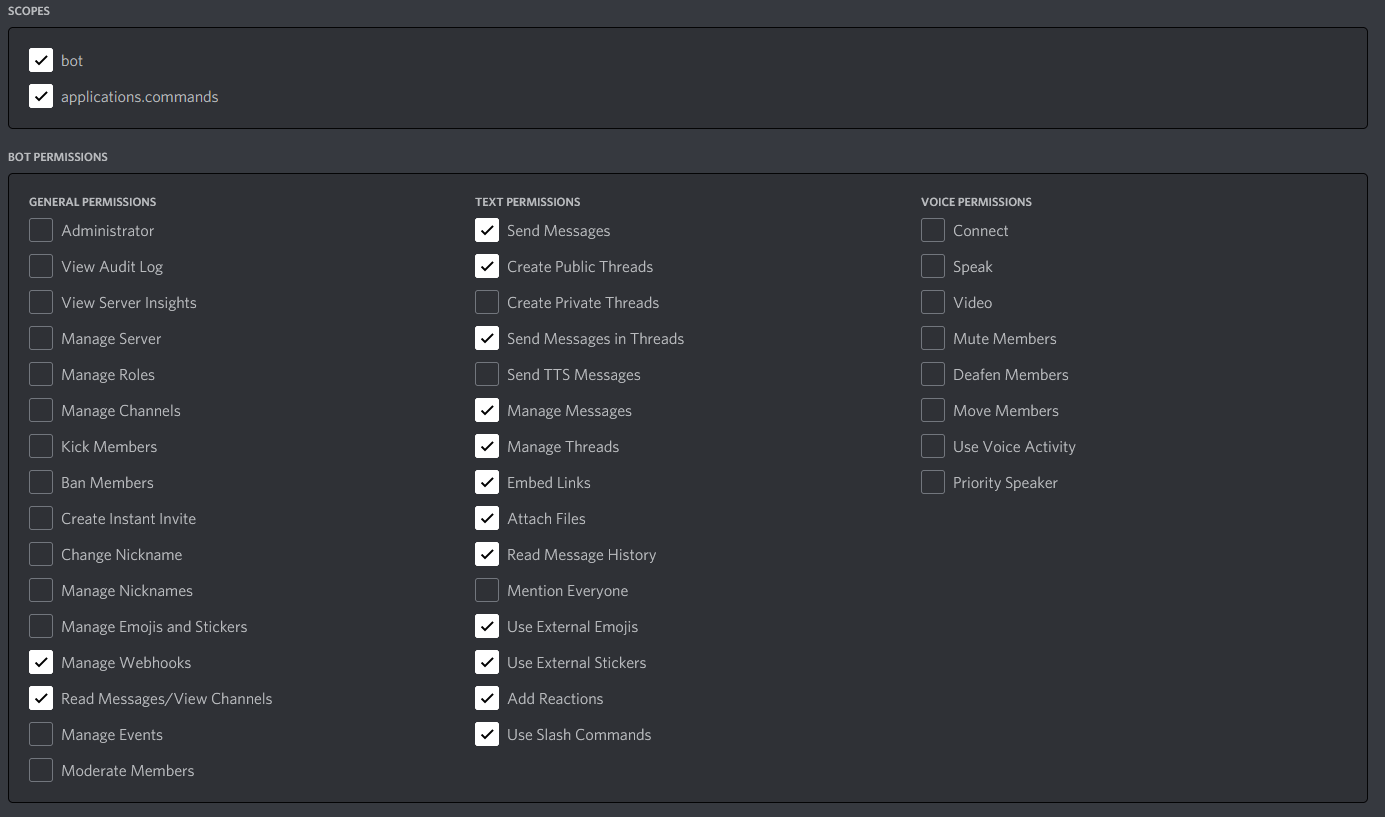 bot permissions