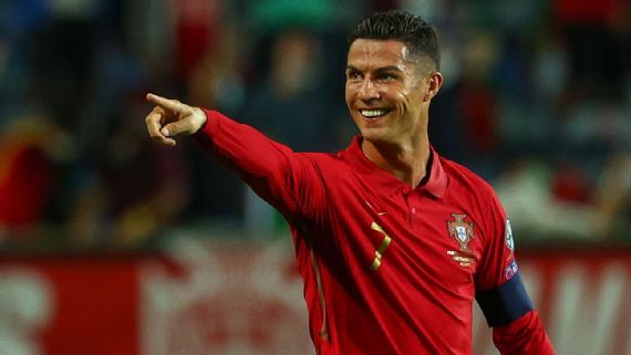 Cristiano Ronaldo celebrates his goal against Ireland Carlos Rodrigues / Getty Image