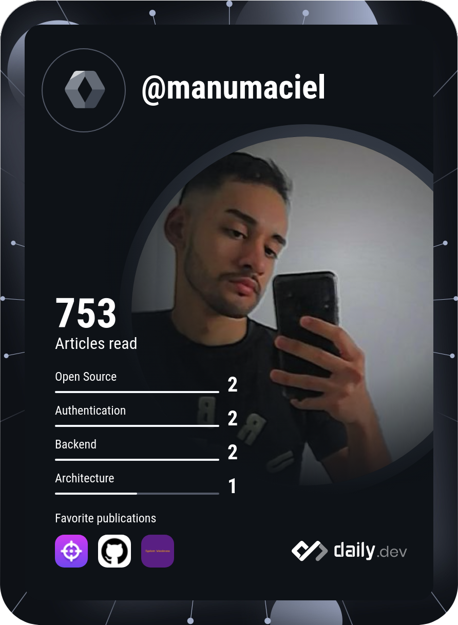 Jesús Acuña's Dev Card