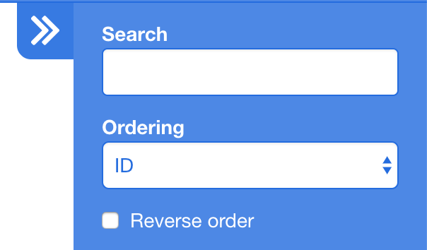 Search / ordering fields