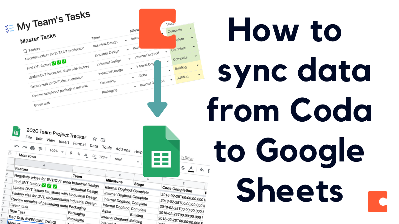 sync data between coda docs