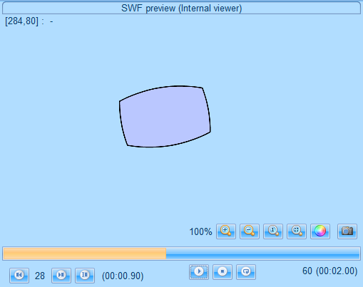 SWF Display screenshot (MorphShape)