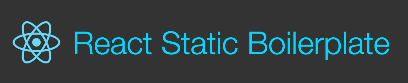 React Static Boilerplate