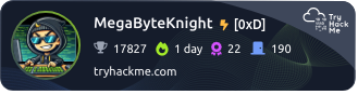 MegaByteKnight's TryHackMe Profile Banner