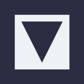 MV logo, a square with a downward pointing triangle inside