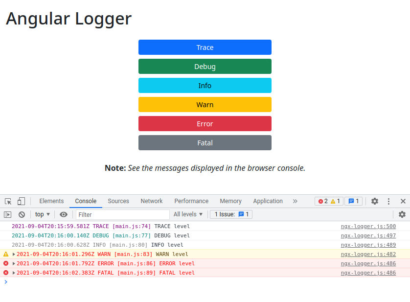 Angular Logger