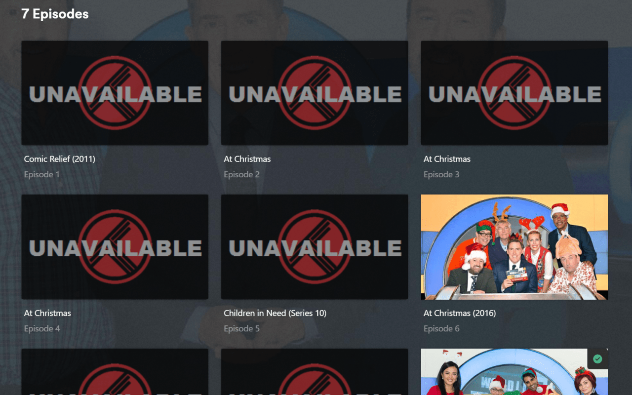 Missing Episodes Feature