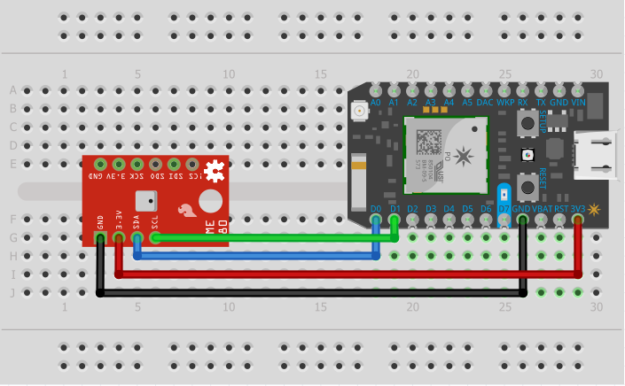 Photon and sensor setup