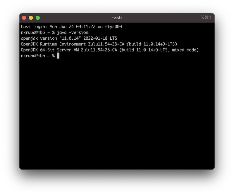 Terminal Java Version