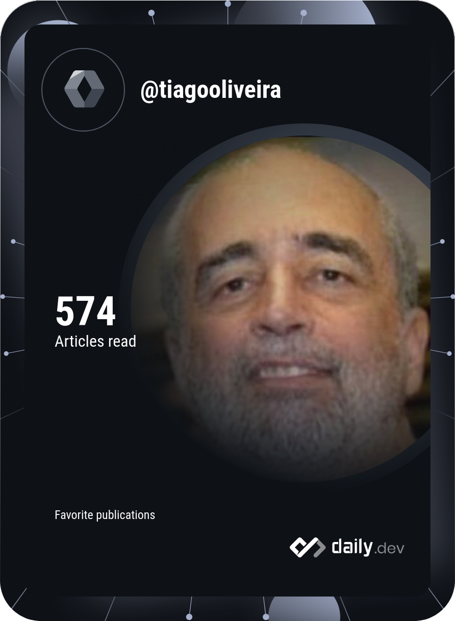 Tiago Oliveira de São José's Dev Card