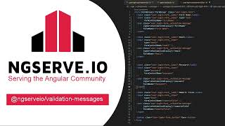 Angular Reactive Forms Validation with @ngserveio/validation-messages