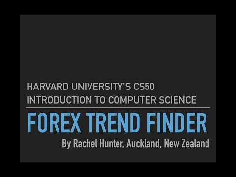 YouTube Demonstration of Harvard CS50 Forex Trend Finder App in React Native