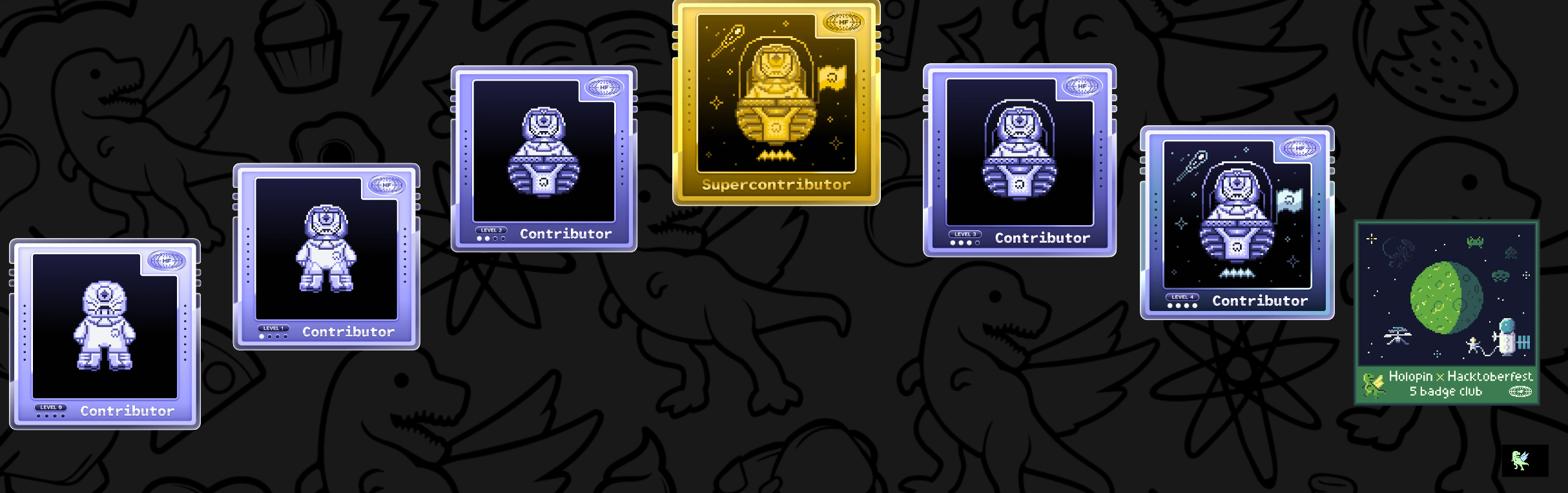 An image of @ankitpokhrel08's Holopin badges, which is a link to view their full Holopin profile