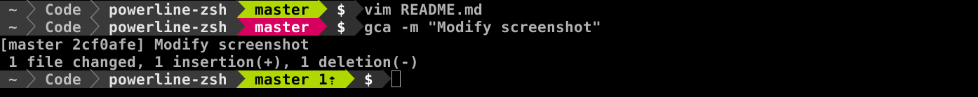Powerline-Zsh Screenshot2