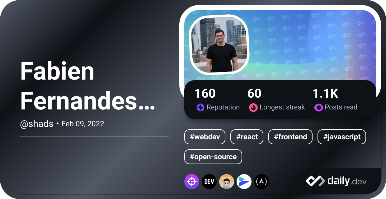 Fabien Fernandes Alves's Dev Card