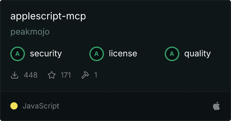 AppleScript Server MCP server