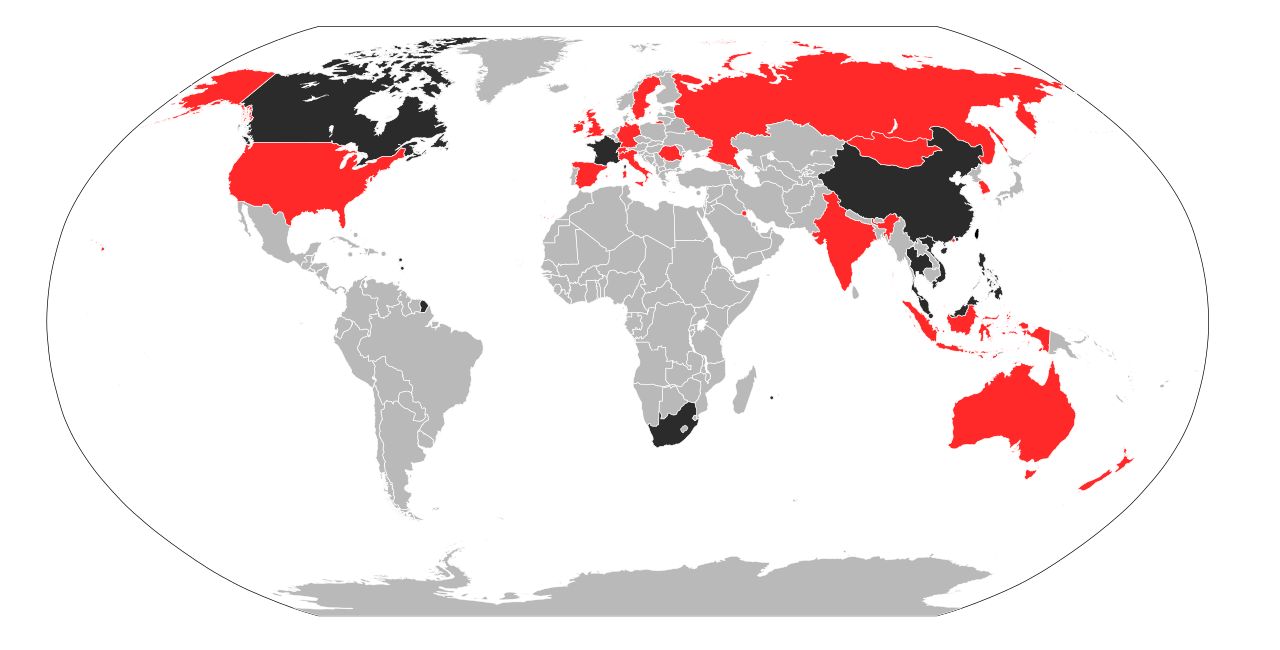 Map of the Severe Acute Respiratory Syndrome epidemic 2002-2003