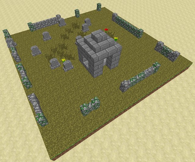 Cemetary in a Desert Biome