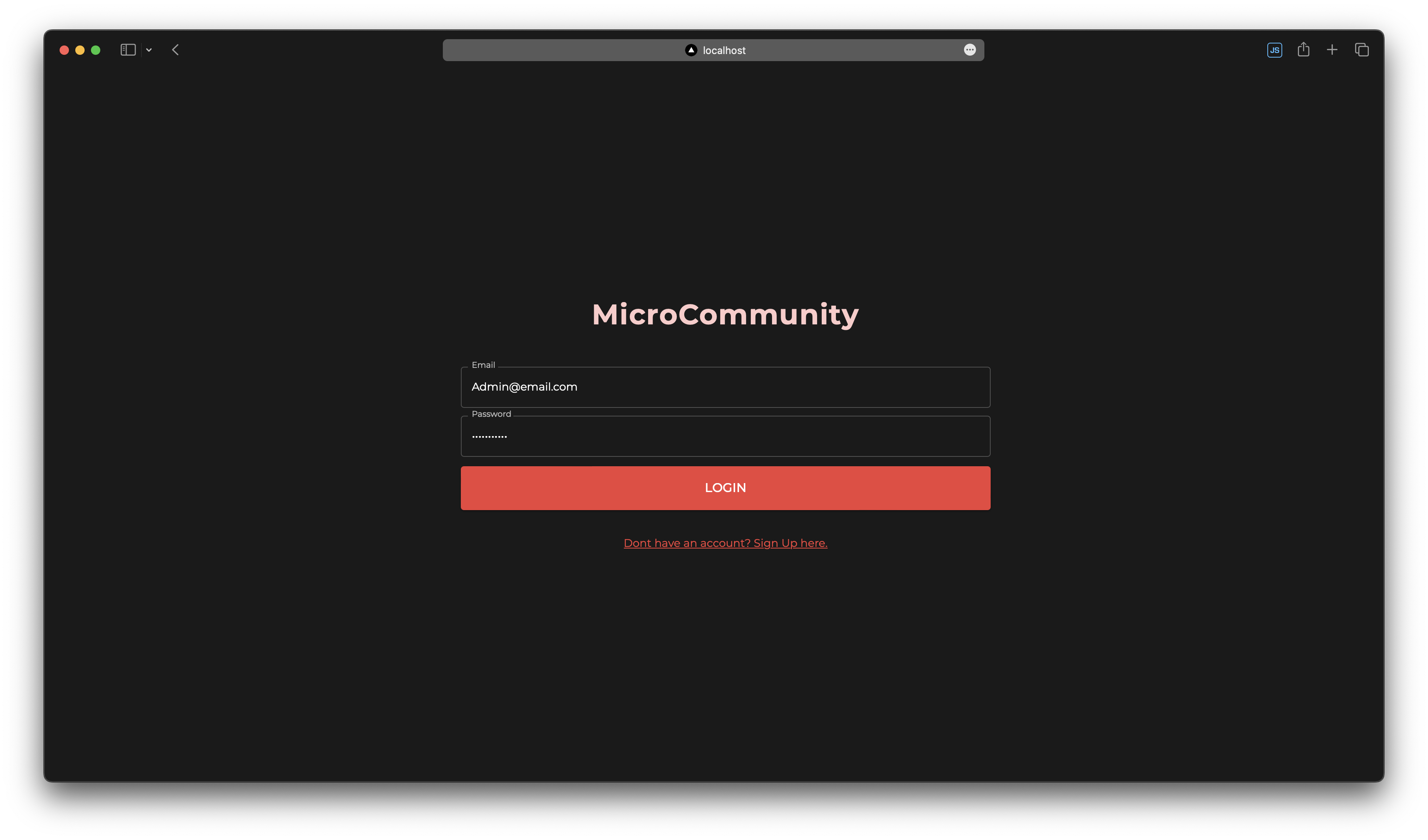 Login Page