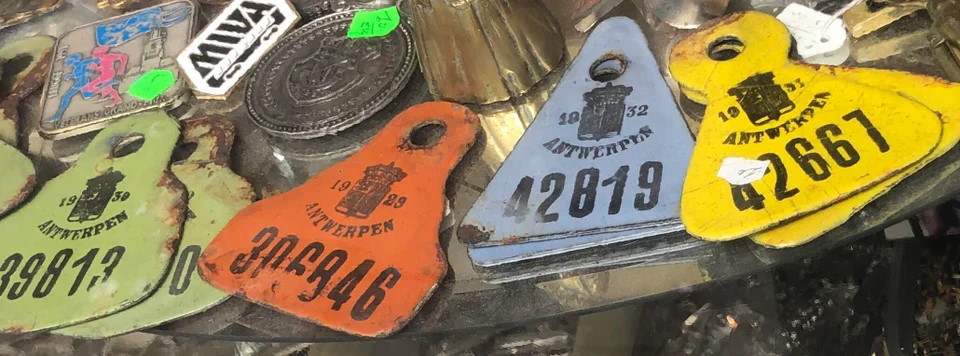 Bike license plates from Antwerpen