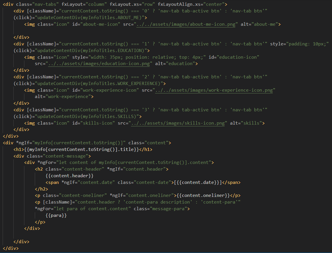 HTML Code Snippet