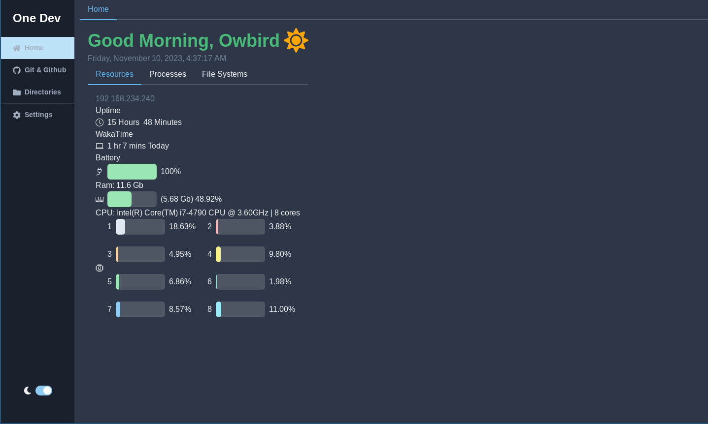 GitHub - Owbird/One-Dev: A Desktop application that has common tools ...
